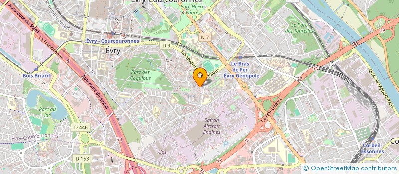 localisation de l'entreprise REBONDIR à EVRY-COURCOURONNES