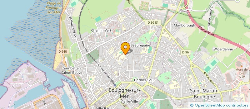 localisation de l'entreprise REBONDIRE à BOULOGNE-SUR-MER