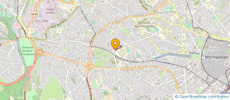 localisation de l'entreprise REBORN à MONTPELLIER