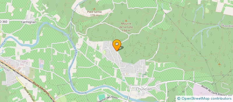 localisation de l'entreprise REBORN  CHUSCLAN