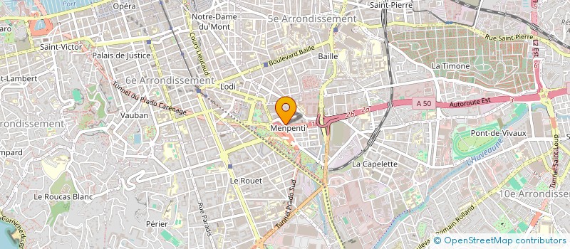 localisation de l'entreprise REBOUILLON ENVIRONNEMENT à MARSEILLE 10