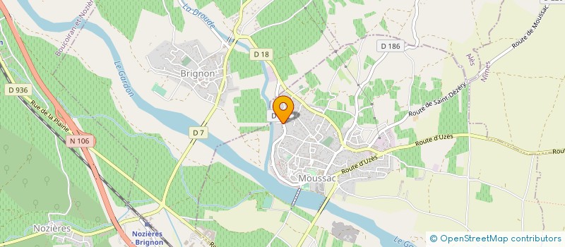 localisation de l'entreprise REBOUL  MOUSSAC