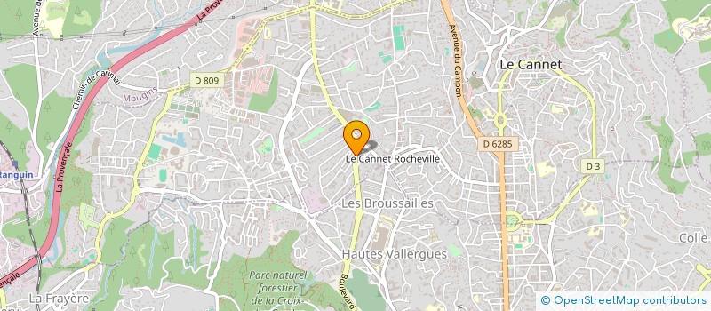 localisation de l'entreprise REBOUL DELAYE ET ASSOCIES à LE CANNET