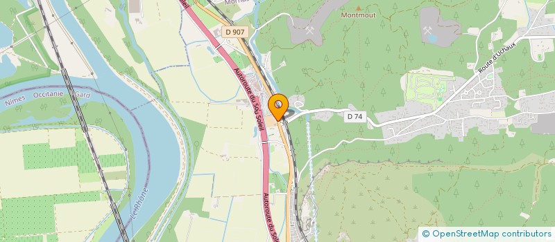 localisation de l'entreprise REBOUL R & M  MORNAS