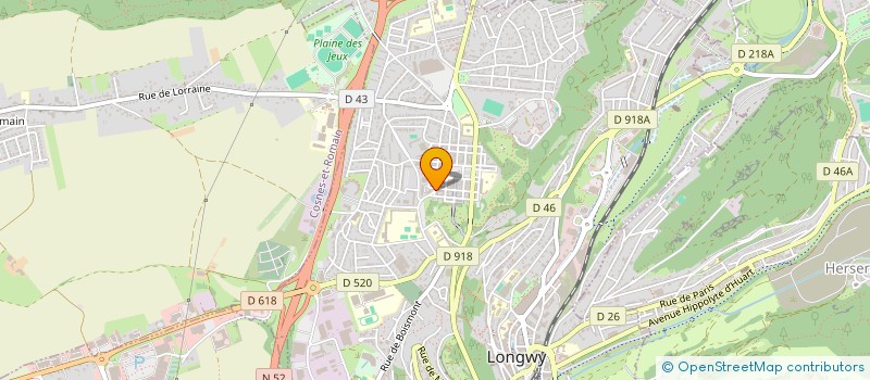 localisation de l'entreprise REBOURG-HILBERT à LONGWY