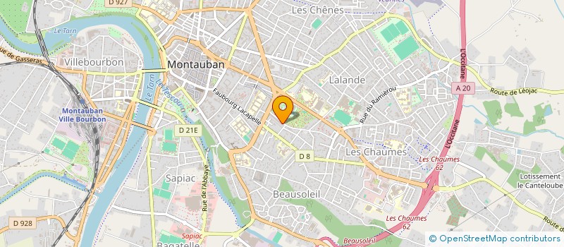 localisation de l'entreprise REBOUSIN  MONTAUBAN