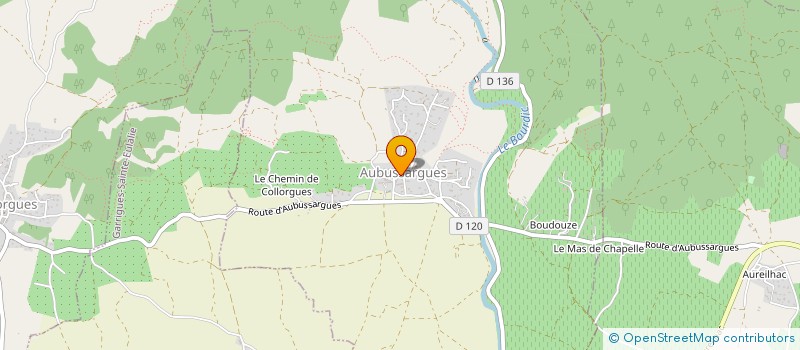 localisation de l'entreprise REBOUX  AUBUSSARGUES