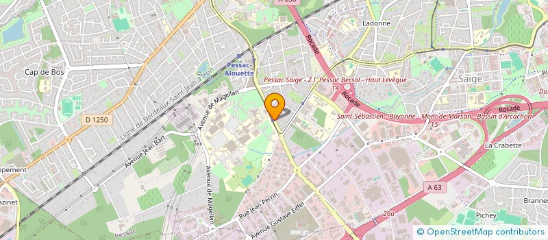localisation de l'entreprise REBRAIN à PESSAC