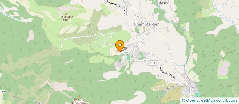 localisation de l'entreprise REBSAMAU à CHAMPTERCIER