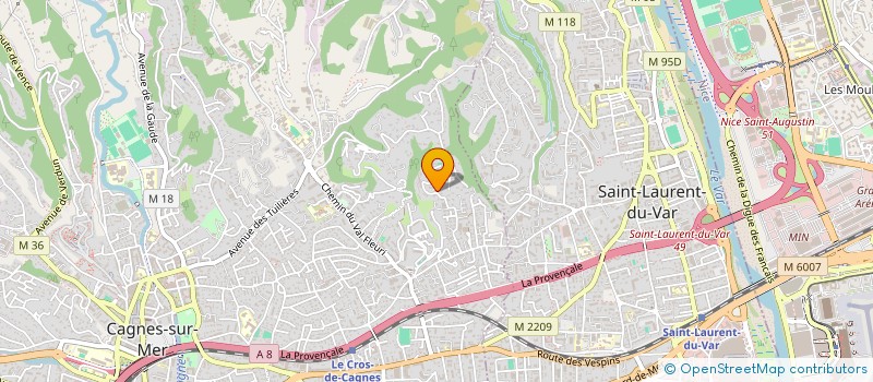 localisation de l'entreprise REBUFFO CATHERINE & MATTEO à CAGNES SUR MER