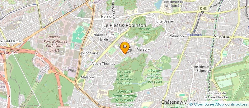 localisation de l'entreprise REBUT à LE PLESSIS-ROBINSON