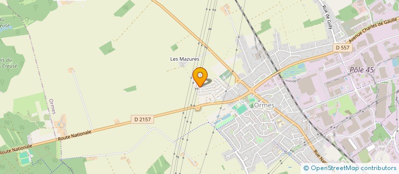 localisation de l'entreprise REC 45 RENOVATION ET ETANCHEITE à ORMES