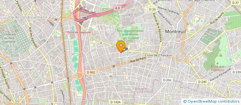 localisation de l'entreprise REC GALLERY à MONTREUIL
