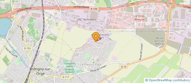 localisation de l'entreprise REC INDUSTRIE à LE PLESSIS-PATE