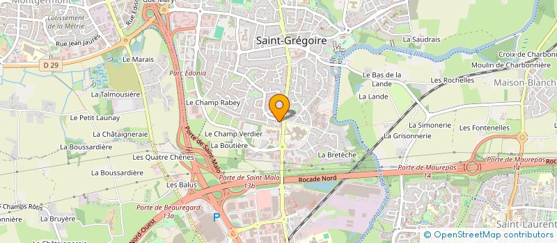 localisation de l'entreprise RECA  GEVEZE