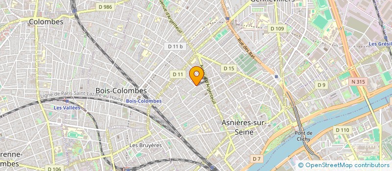localisation de l'entreprise RECA à ASNIERES-SUR-SEINE