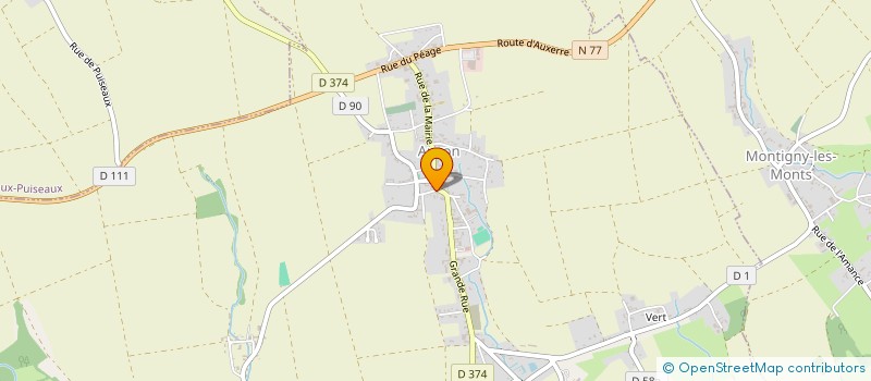 localisation de l'entreprise RECA CONSEIL  AUXON