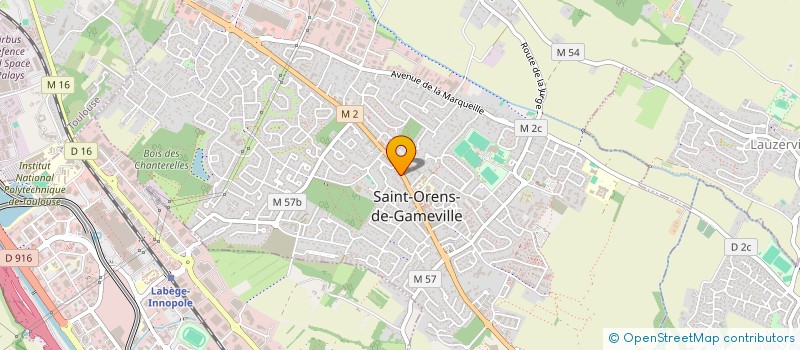 localisation de l'entreprise RECA SAINTO à SAINT-ORENS-DE-GAMEVILLE