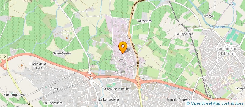 localisation de l'entreprise RECACOR FRANCE à SERVIAN