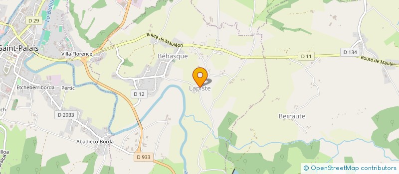 localisation de l'entreprise RECALDE URRUTIAGUER  BEHASQUE-LAPISTE