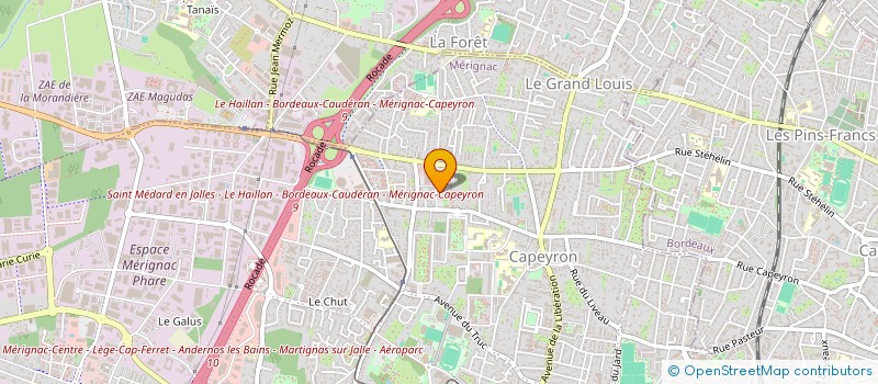 localisation de l'entreprise RECALL à MERIGNAC