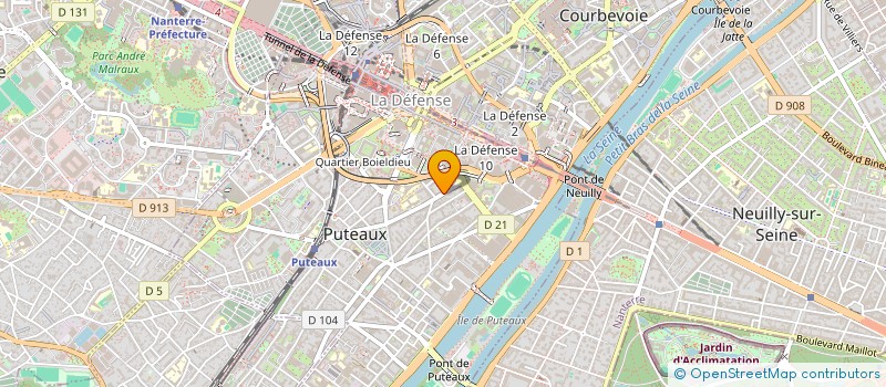 localisation de l'entreprise RECASSURANCES  PUTEAUX