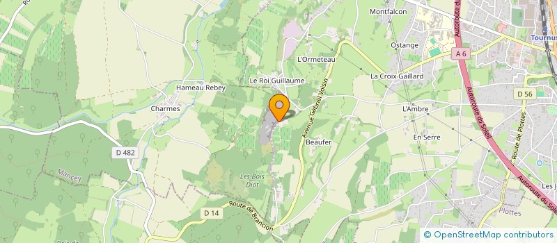 localisation de l'entreprise RECATE  TOURNUS