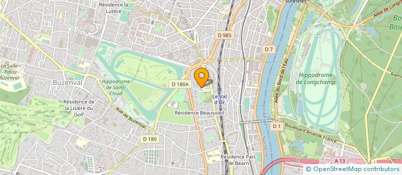 localisation de l'entreprise RECECOF SAS à SAINT-CLOUD