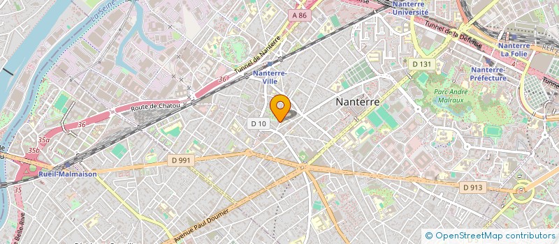 localisation de l'entreprise RECEP'SON  NANTERRE