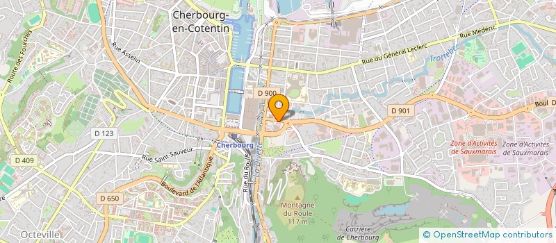 localisation de l'entreprise RECEPTION  CHERBOURG-EN-COTENTIN