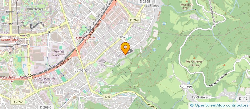 localisation de l'entreprise RECEPTIONS DES ALPES  POISAT