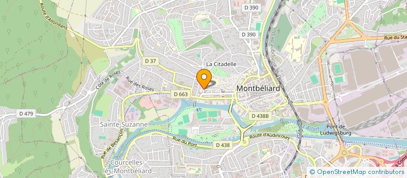 localisation de l'entreprise RECEVEUR à MONTBELIARD
