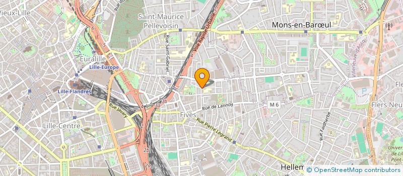 localisation de l'entreprise RECH APPLICAT DEVEL FORMAT INSERT JEUNES à LILLE