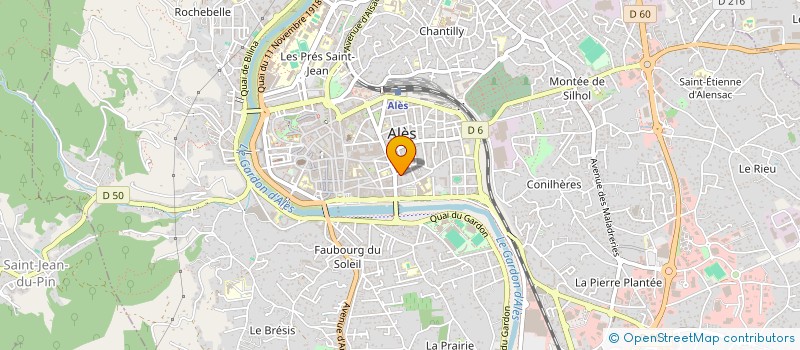 localisation de l'entreprise RECH. ETUDE PATHOLOGIE OSTEO ARTICULAIRE à ALES