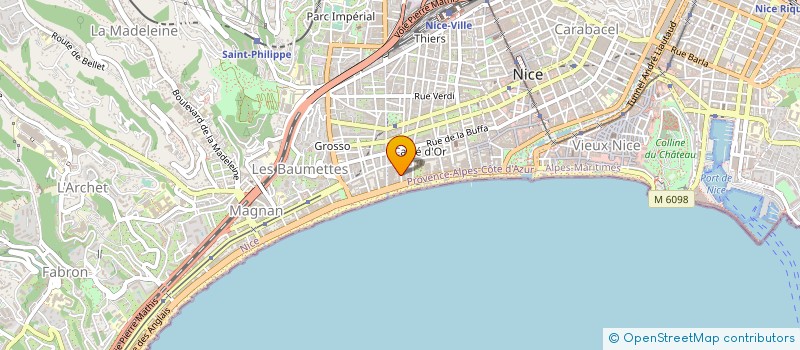 localisation de l'entreprise RECH ETUDES INFORMATIQ BIOLOG APPLIQ MED à NICE