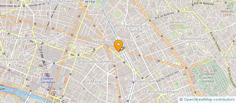 localisation de l'entreprise RECH EXPERIMENT SOCIALES SANTE COMMUNAUT à PARIS