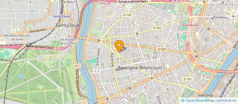 localisation de l'entreprise RECHE ETUDE SYSTEME INFORMATIQUE PROFESS à BOULOGNE-BILLANCOURT