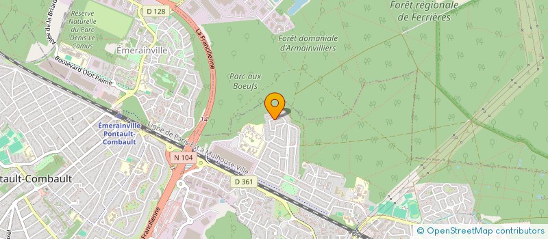 localisation de l'entreprise RECHER OPHELIE CREATIONS  ROISSY-EN-BRIE