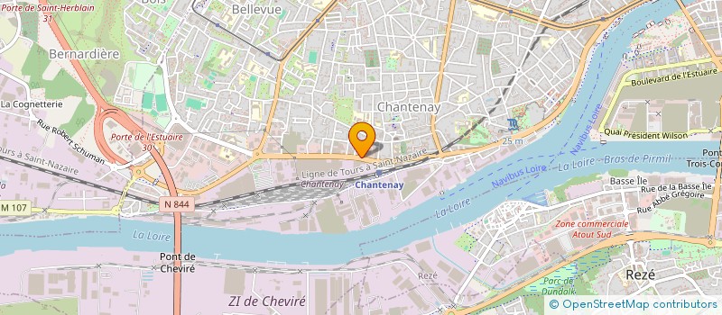 localisation de l'entreprise RECHERCHE ACTION INNOVATION SOCIALE à NANTES