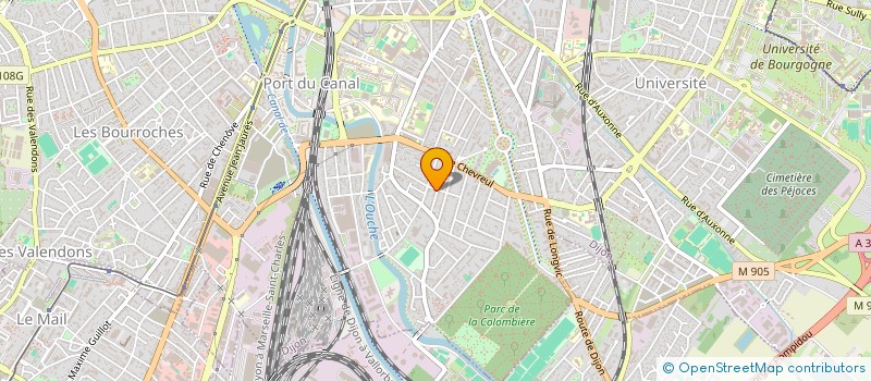 localisation de l'entreprise RECHERCHE ACTION LIAISON SOCIAL ECONOMIQ  DIJON