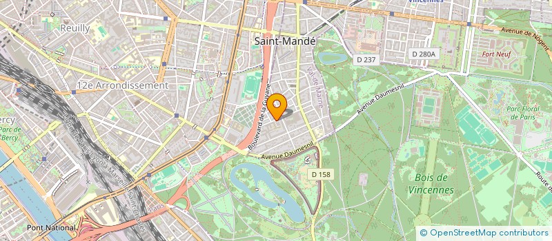 localisation de l'entreprise RECHERCHE ARTISTIQUE CULTUREL CHOREGRAPH à SAINT-MANDE