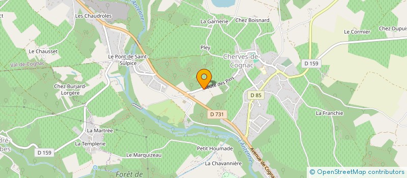 localisation de l'entreprise RECHERCHE CONCEPT VERRE à VAL-DE-COGNAC