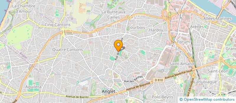localisation de l'entreprise RECHERCHE CREATION ACTIVITES NOUVELLES à ANGLET