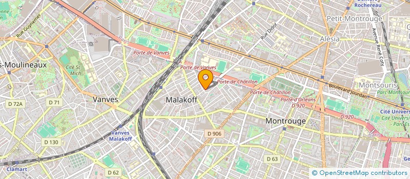 localisation de l'entreprise RECHERCHE D'INITIATIVES POUR LE DEVELOPPEMENT DU CONGO à MALAKOFF