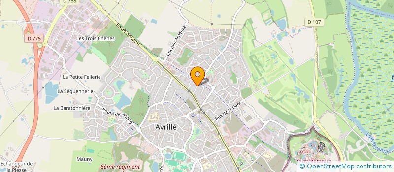 localisation de l'entreprise RECHERCHE DE CLIENTELE  AVRILLE