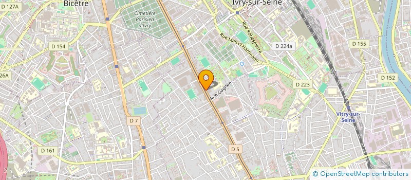 localisation de l'entreprise RECHERCHE DE L'IDEAL  IVRY-SUR-SEINE