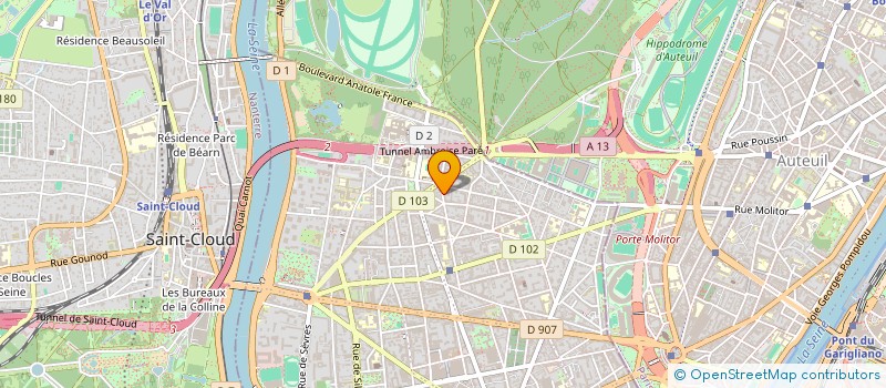 localisation de l'entreprise RECHERCHE DE L OISEAU BLANC à BOULOGNE-BILLANCOURT