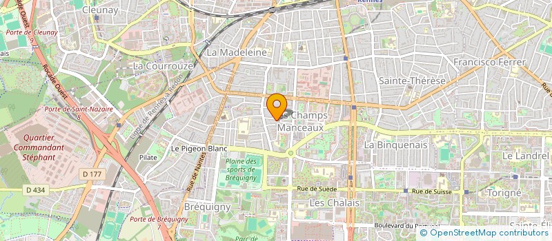 localisation de l'entreprise RECHERCHE, EDUCATION ET LANGAGE  RENNES