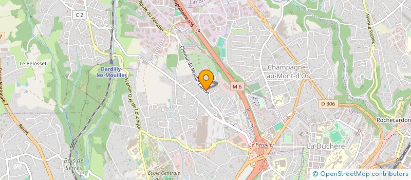 localisation de l'entreprise RECHERCHE ET DEVELOPPEMENT EN INGENIERIE PEDAGOGIQUE -  ECULLY