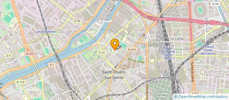 localisation de l'entreprise RECHERCHE ET FORMATION IMAGERIE MEDICALE DU NORD à SAINT-OUEN-SUR-SEINE